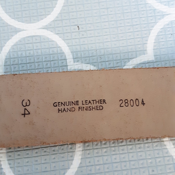 Vintage Robert's Western Wear leather belt size 34 - Picture 6 of 6